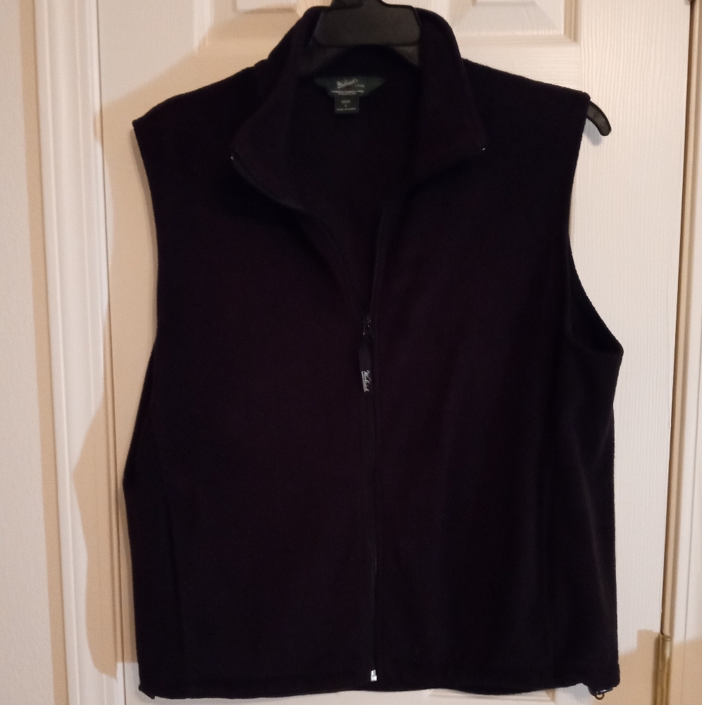 Men's Columbia small black fleece vest new with tags